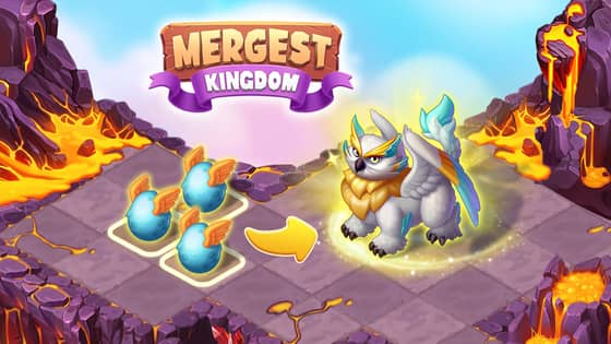 Mergest Kingdom - Free Merge Game | Build, Merge, Expand logo